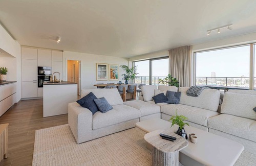 Ostend City Centre Apartment | Sky Tower II Modern Stay with Panoramic Views