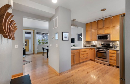 Old Town North House | Sleek Home Near Old Town W/Rftp Hot Tub & Mtn Views