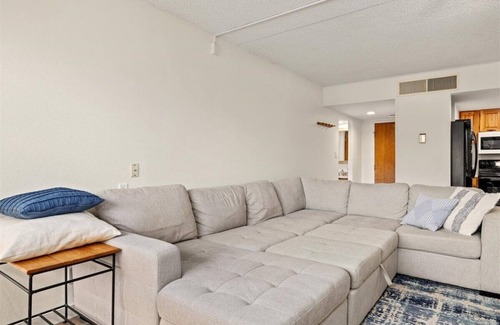 Copper Mountain Village Condo | Sleek & Spacious Retreat in Center Village. Free wifi & covered parking space.