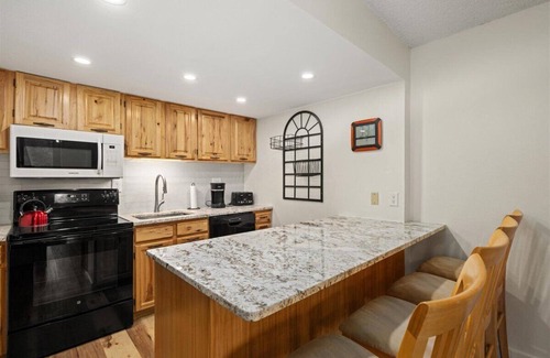 Copper Mountain Village Condo | Sleek & Spacious Retreat in Center Village. Free wifi & covered parking space.