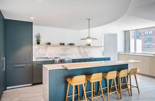 Lincoln Square Apartment | Sleek UWS 2BR w/Gym, Balcony & W/D, nr Central Park, by Blueground