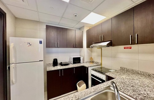 Jadaf Apartment | Sleep 5 1-bedroom apartment in amazing with private parking Pool & gym