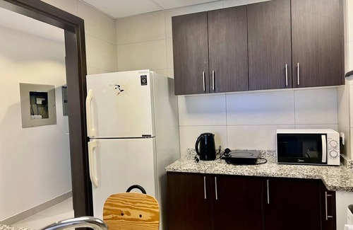 Jadaf Apartment | Sleep 5 1-bedroom apartment in amazing with private parking Pool & gym