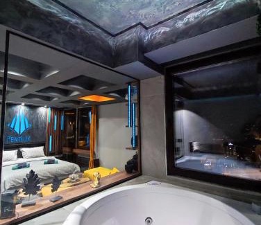 Centar Apartment | Smart Luxury Penthouse Suites - Private Sauna, Hot-Tub, Home Cinema at the best Location in Skopje