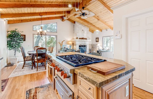 Pine Cove House | Soaring treetop cabin with amazing views, hot tub, wraparound deck, & grill