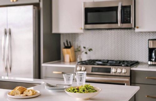 Warehouse District Apartment | Sonder at North Loop Green | Two-Bedroom Apartment w/Balcony City View