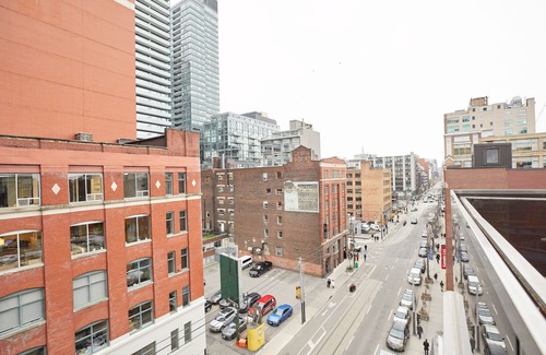 Fashion District Apartment | Sonder The Slate | Lofted King Suite w/Balcony