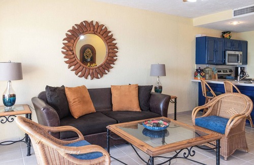 Sandy Beach Condo | Sonoran Spa N802 - 1 BR Next to the Pool, High Speed Wi-Fi - Beachfront Upper Floor Luxury Condo