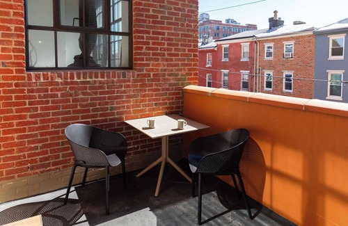 West Poplar Apartment | Sosuite | 2BR Apt w Balcony, W/D, Gym, On-Site Bar
