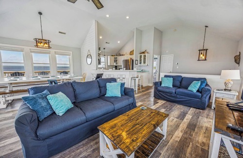 Frisco House | Soundfront Dog Friendly Home with Hot Tub, Game Room, Easy Windsports Access