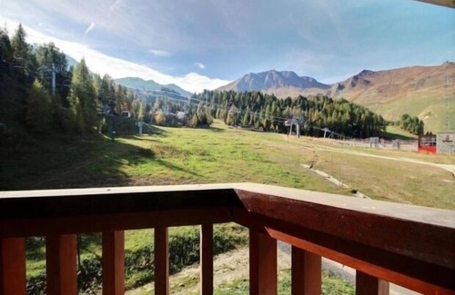 Plagne Centre Apartment | South-facing studio at the foot of the slopes with balcony and WiFi