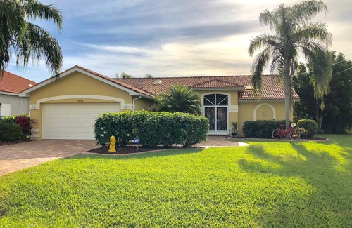 Cape Coral House | Southern Exposure, Gulf Access, Heated Pool Home with a Hot Tub and Large Lanai!