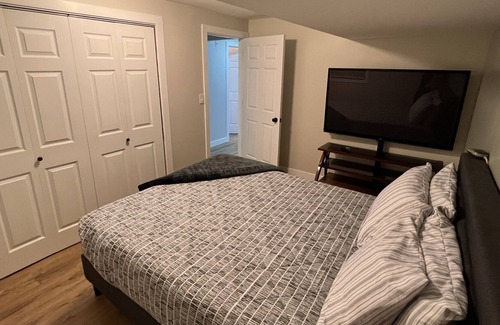 Roseau Apartment | Spacious 2 bedroom 1 bath basement apartment in Gray House on the Hill