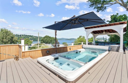 New Fairfield House | Spacious 4-BR house in lake community with beach access and swim-in-place spa.