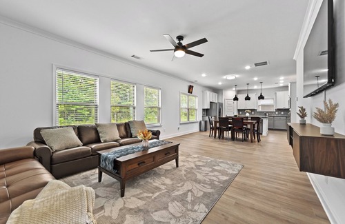 Lawrenceville House | Spacious 5-bedroom house with outdoor fireplace near Pleasant Hill!