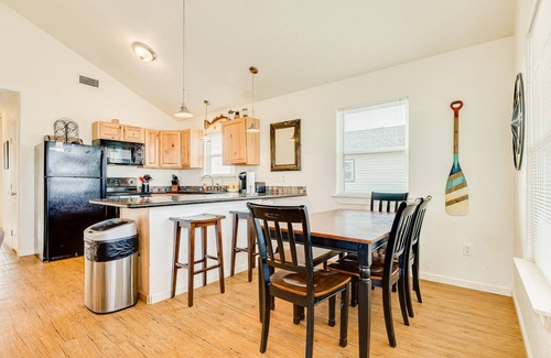 Surfside Beach House | Spacious beach home with water-view, balcony, firepit, & washer/dryer