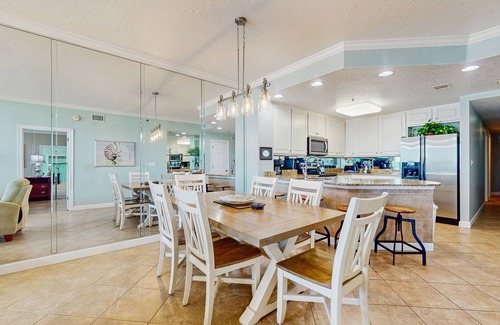 Orange Beach Condo | Spacious beachfront condo with gulf views, pools, and walkable dining