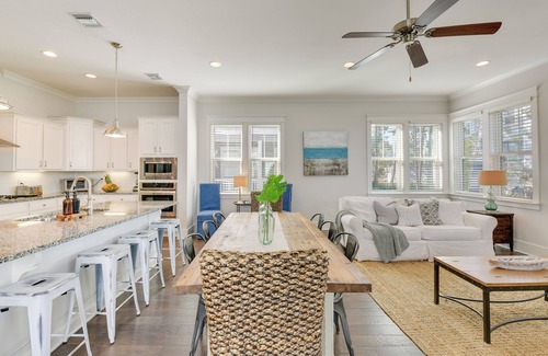 Santa Rosa Beach House | Spacious Blue Mountain Beach home! Resort Pool, Hot Tub & Bikes!