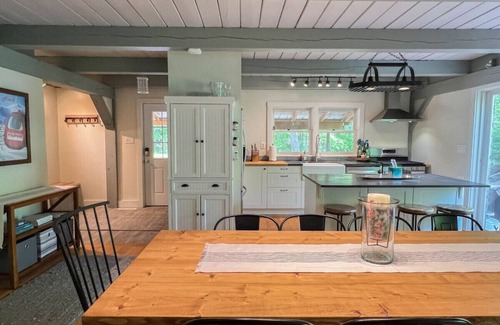 Bartlett House | Spacious, Hot Tub, Game Room & Private Brook