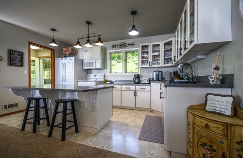 Bigfork House | Spacious Large Friendly Home w/5 King Beds, Hot Tub, Firepit, Lake Views