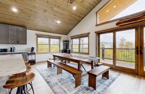Sunday River Area House | Spacious mountain retreat with fire pit, hot tub, sauna, and foosball