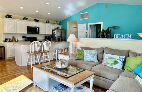 Atlantic Beach House | Spacious ocean view home. Just a 3 minute walk to the beach!