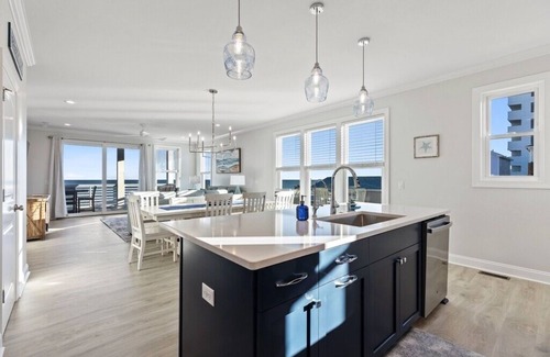 Carolina Beach House | Spacious oceanfront 7-bedroom house, almost new, made up of two full units