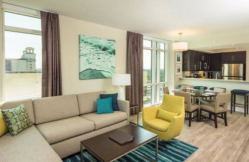 Myrtle Beach Condo | Spacious two bedroom suite at Ocean 22 by Hilton, oceanfront resort. Book now!