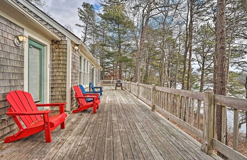 East Falmouth Cottage | Spacious Waterfront Falmouth Home on Jenkins Pond!