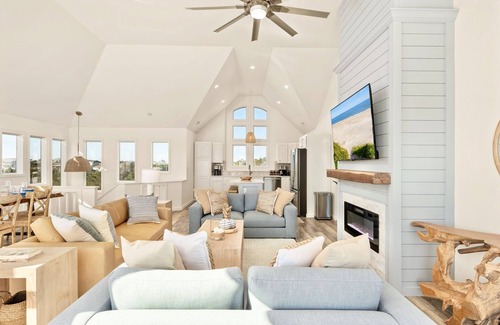 Salvo House | Special Sale! NEW Luxury Oceanfront 6BR, Heated Pool, Hot Tub, Game Room