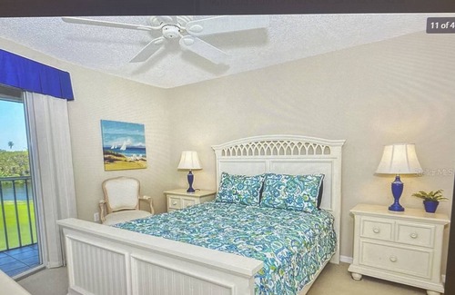 Palmer Ranch Condo | Spectacular Golf course views from screened in Lanai in this beautiful condo