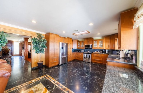 Whittier House | Spectacular LA Home With Breath Taking Views outdoor Jacuzzi and waterfall