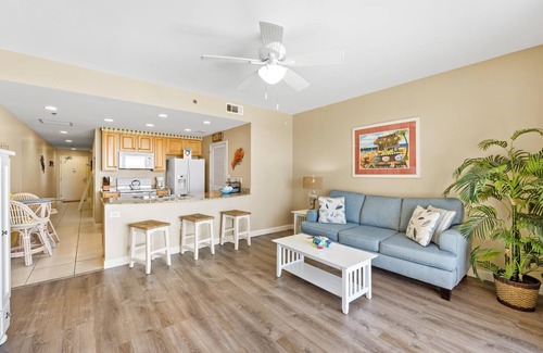 West Panama City Beach Condo | Splash 104W - Direct Beachfront, Waterpark, Pools, Lazy River, Free Activities