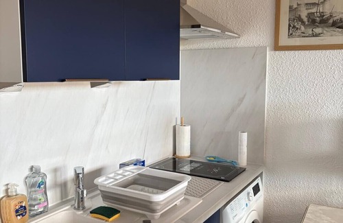 Saint-Cyprien Plage Apartment | St Cyprien 1-bedroom apartment on the marina with air conditioning