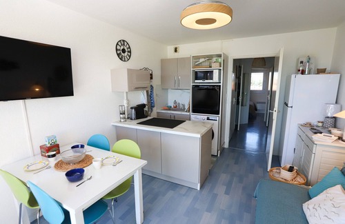 Saint-Cyprien Plage Apartment | St Cyprien superb apartment with sea view and swimming pool for 2/4 people