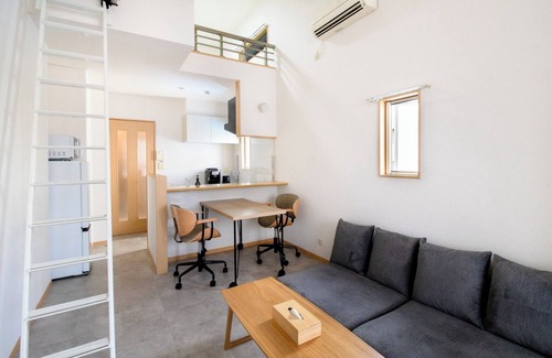 Chuo-ku Apartment | STAIRS HOTEL 401 1K loft perfect for longterm s/Fukuoka Chuo-ku Fukuoka