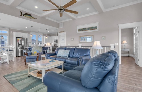 Yaupon Beach House | Stairway to Haven: Home in Yaupon Beach with Private Pool, Spectacular Views, Ea