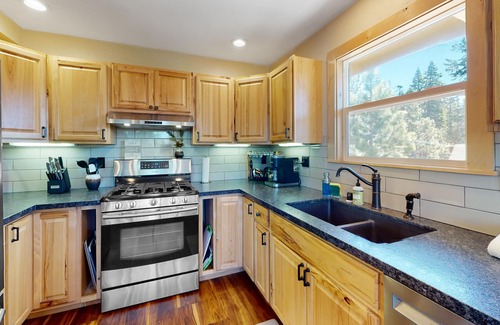 Upper Kingsbury House | Stateline Stunner | House in Stateline with wraparound deck, fireplace, grill