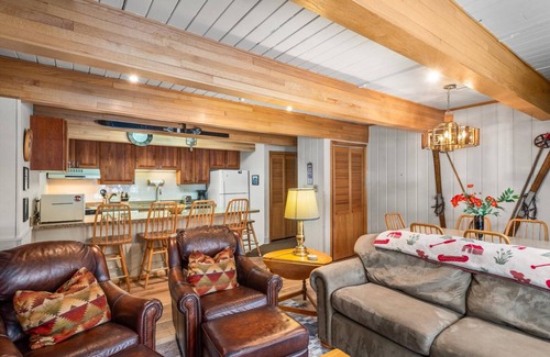 Aspen Condo | Stay In The Heart Of Aspen! Steps to Gondola, Shops, Dining. Wood FP, W/D, First Floor Easy Access!