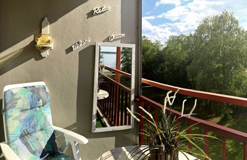 Region Hannover District Apartment | Steinhuder Meer VOGELNEST 2 room apartment by the lake sauna balcony sea view peace and quiet