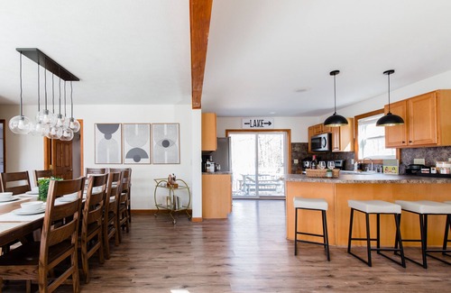 Albrightsville House | Step into Luxury by the Lake: Stunning Chalet with Hot Tub, Sauna, & Game Room