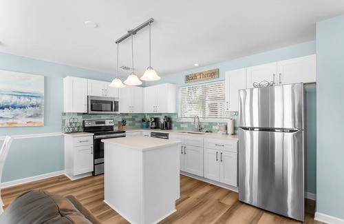 Crystal Beach House | Steps from Beach ~ Gulf View ~ Balcony ~ Beach Setup Included ~ Crystal Beach