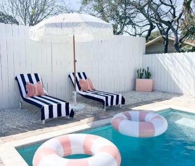 Inlet Beach Heights House | Steps to the beach & close to 30A! Private pool with sundeck & putt putt golf!