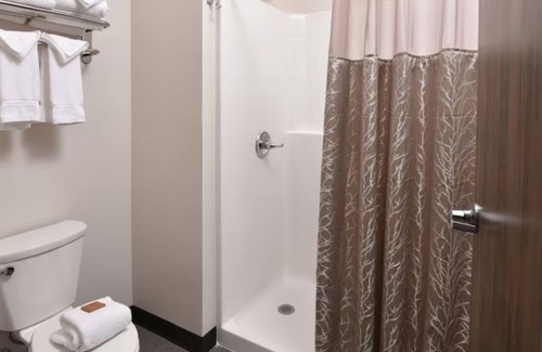 Broken Arrow Hotel | Stoney Creek, Kitchen and Balcony, Extended Stay King Suite | 2 Units