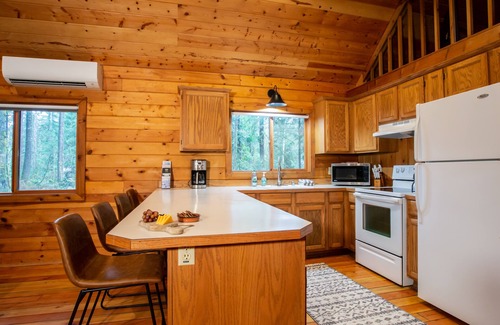 Glacier House | Storybook Creekside Log Cabin near Mt Baker with trail access