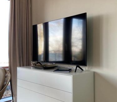 Gluecksburg Apartment | Strandblick mit Strandkorb & Fahrrädern