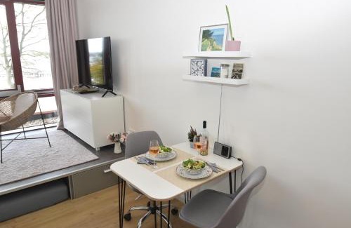 Gluecksburg Apartment | Strandblick mit Strandkorb & Fahrrädern