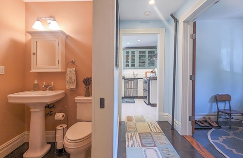 Halcottsville House | Stream side Victorian Charmer, with Cedar Hot Tub , outdoor shower, large deck.