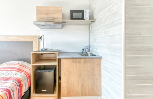 Arvillard Apartment | Studio '206' with shared pool, shared terrace and Wi-Fi