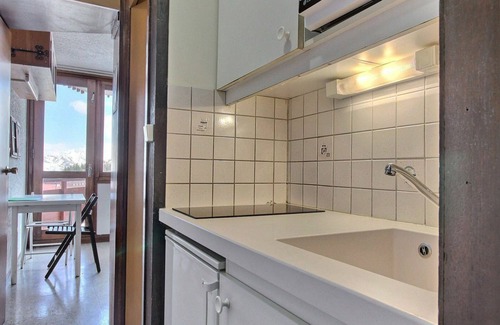 Plagne Centre Apartment | Studio at the foot of the slopes with Mont-Blanc view
